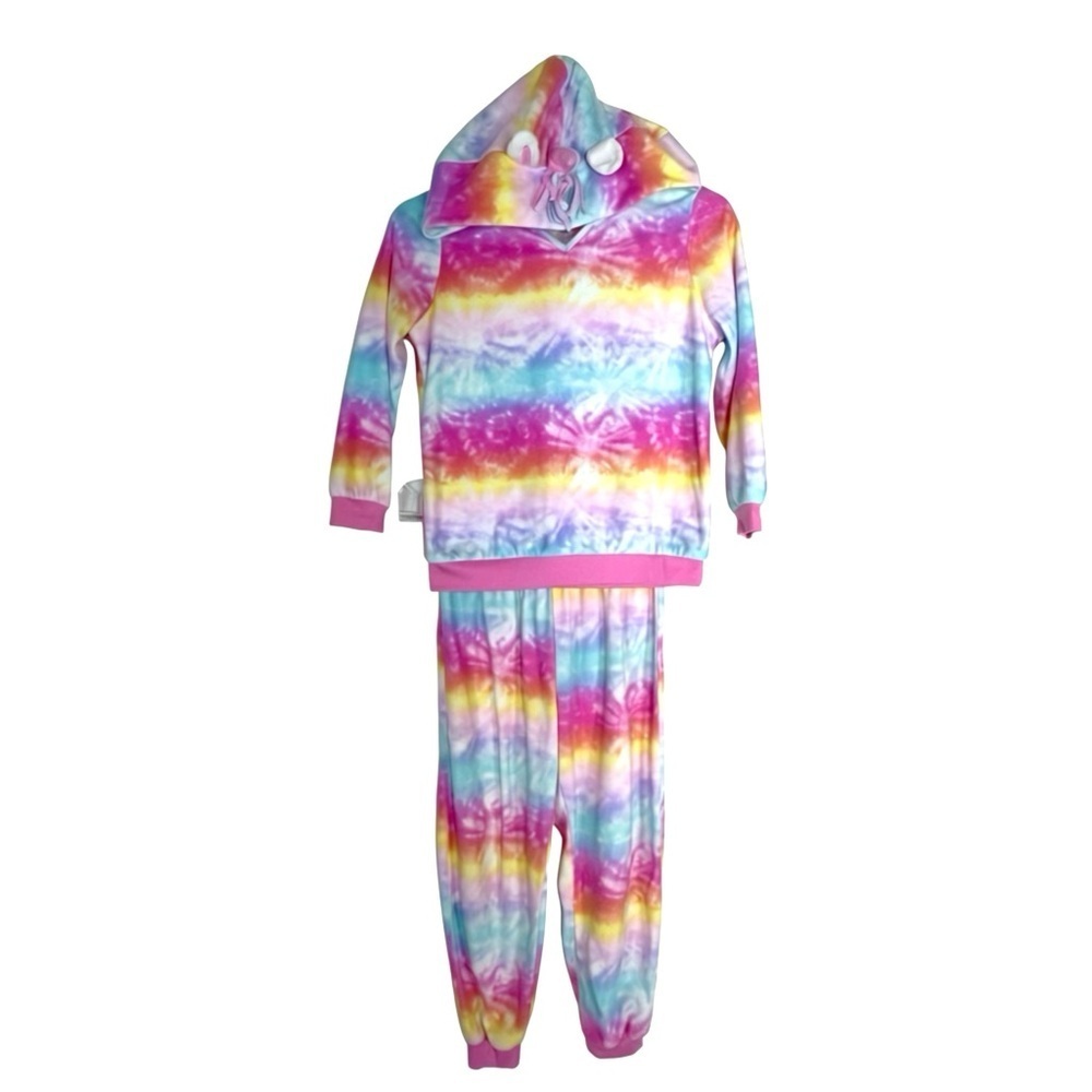 Saint Eve Kids Unicorn Tie-Dye Kids Pajamas Set